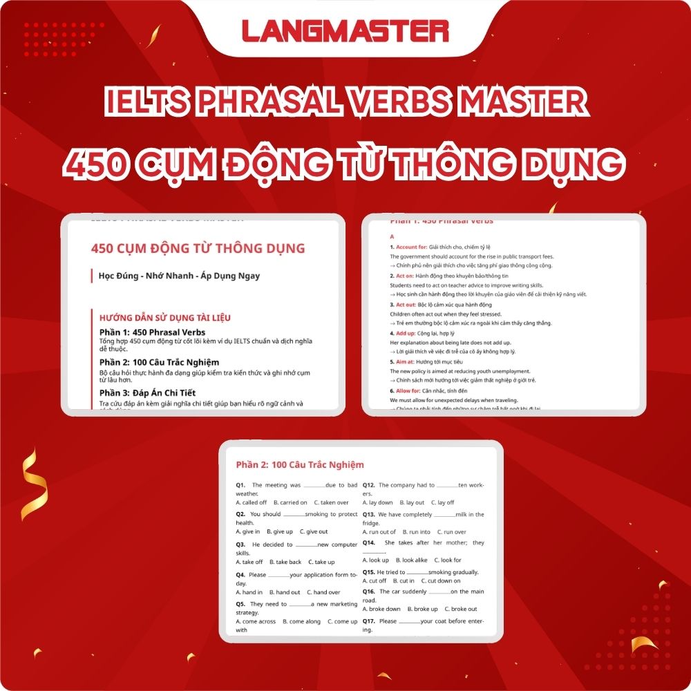 IELTS Phrasal Verbs Master: 450 cụm động từ thông dụng kèm bài tập